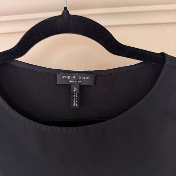 rag & bone Black Tank Top with Side Ties - Picture 2 of 5